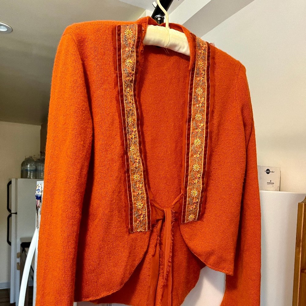 Barbara Who? Cashmere Shrug with Ribbon Tie